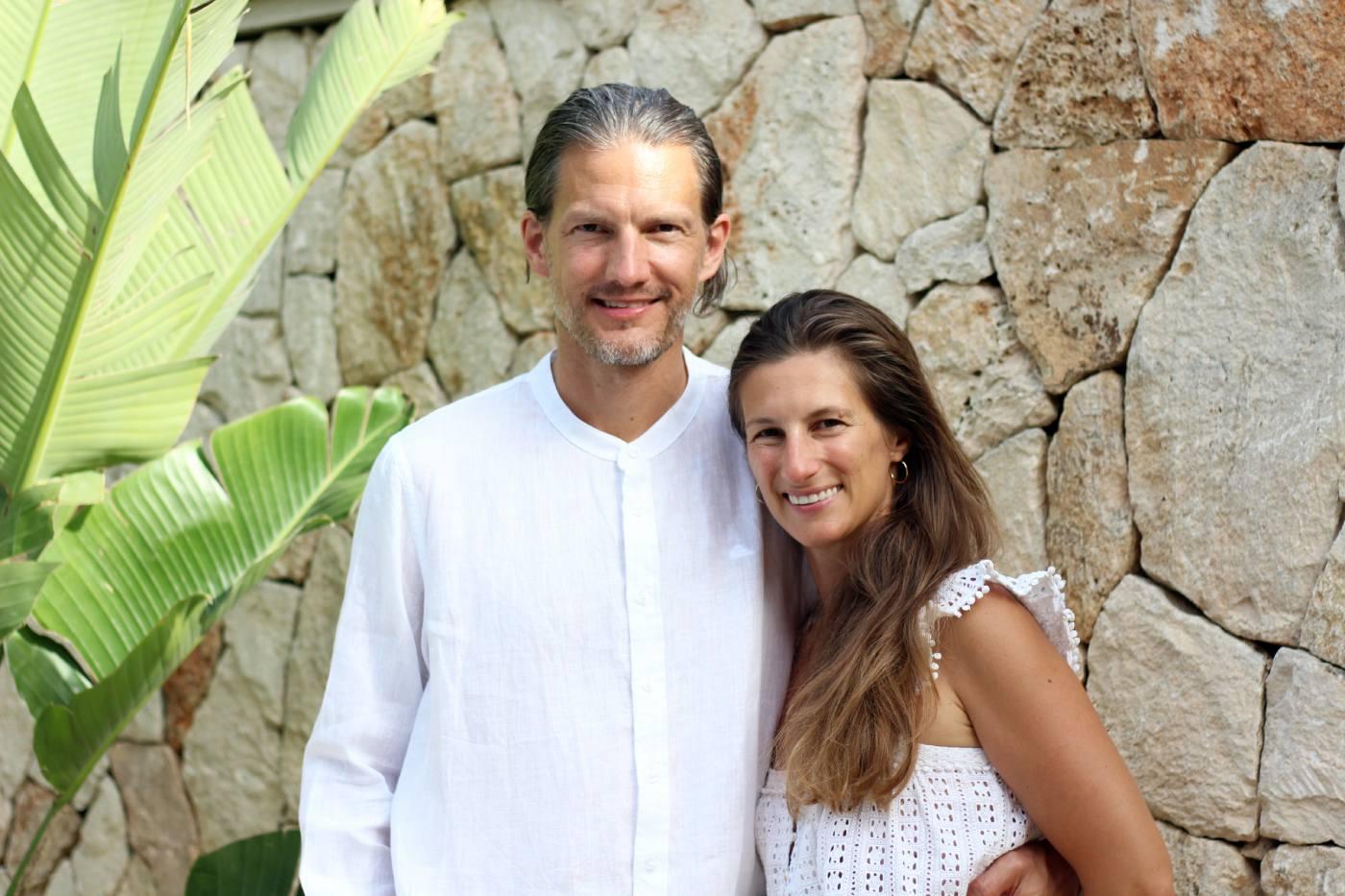 Timm and Gaelle, founders of Yoga of the Soul